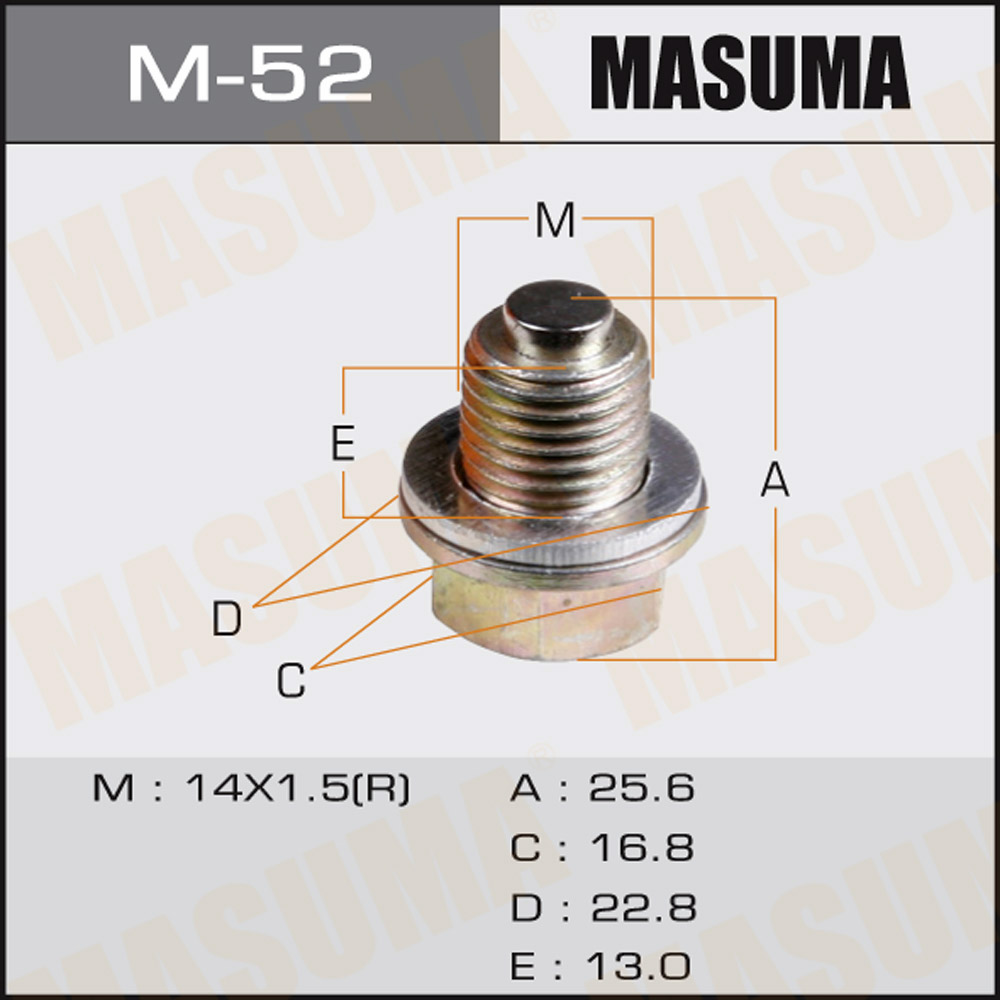 Болт маслосливной MASUMA M-52