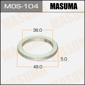 Кольцо уплотнительное глушителя Masuma MOS-104