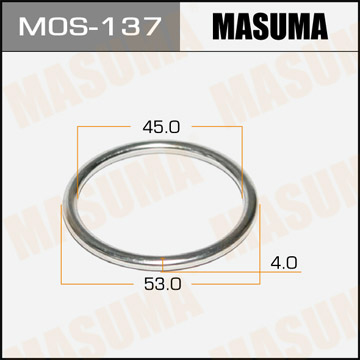Кольцо уплотнительное глушителя Masuma MOS-137