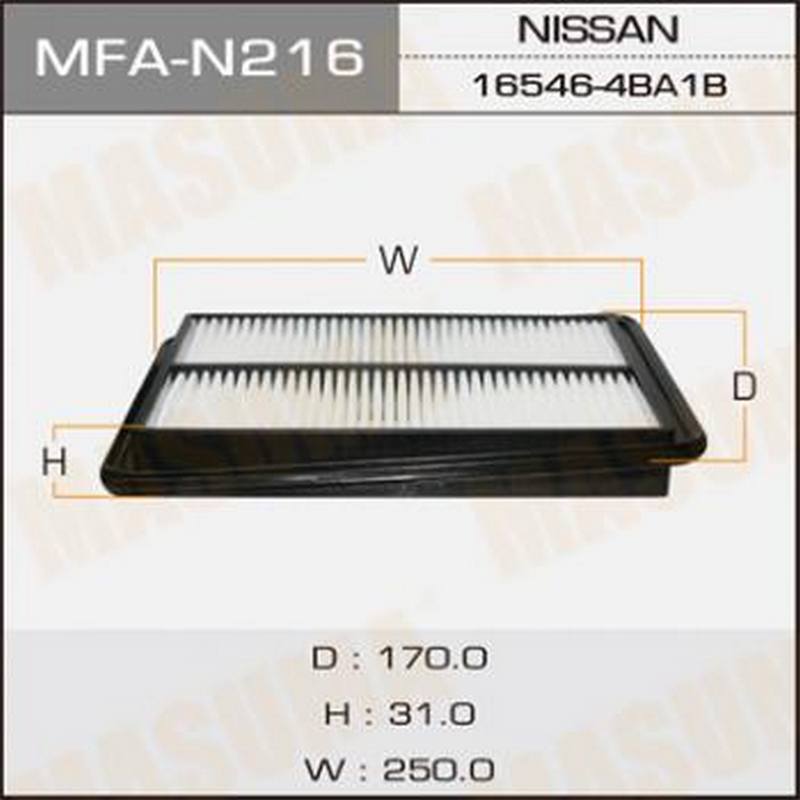 Фильтр воздушный MASUMA MFA-N216