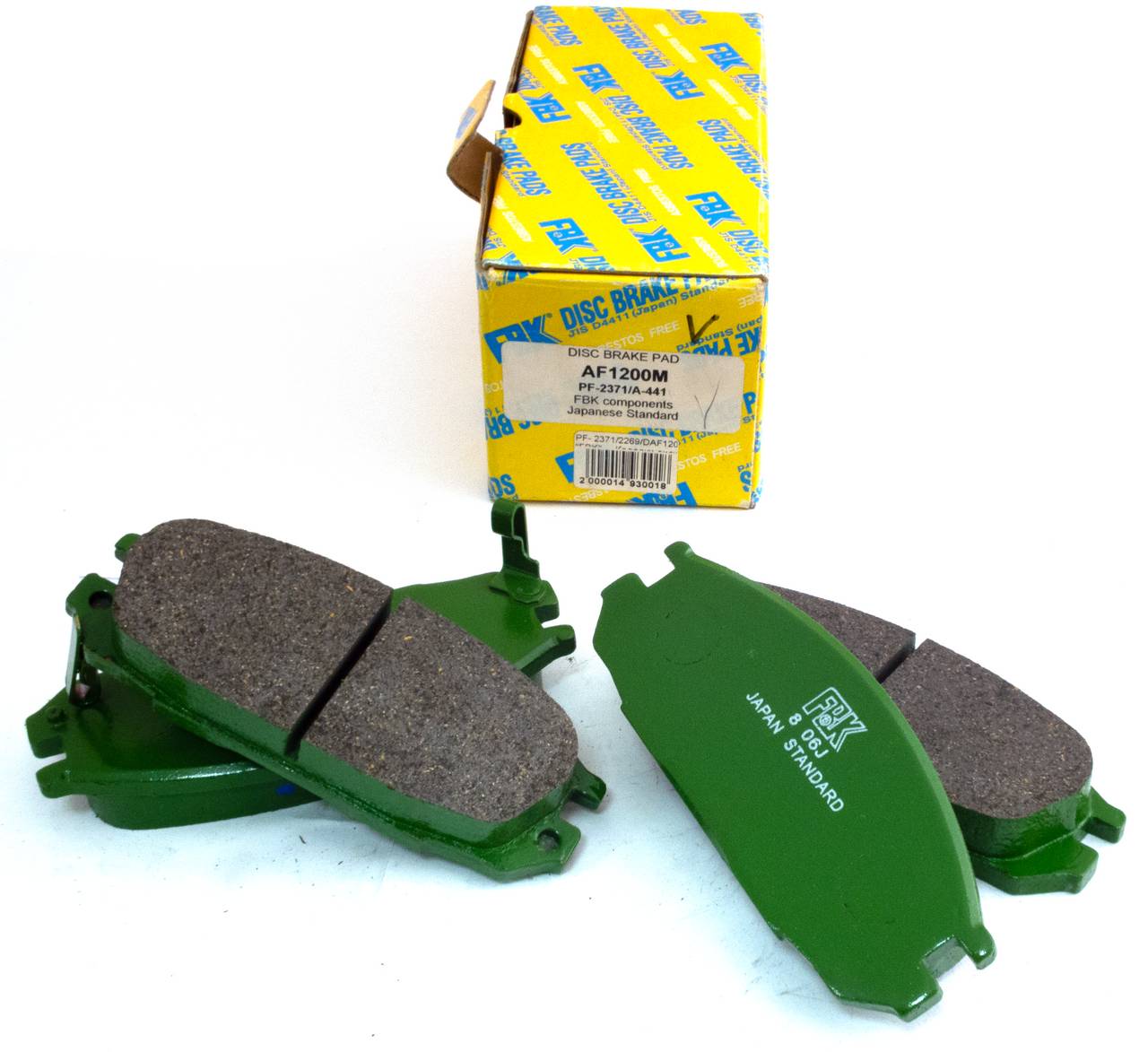 Тормозные колодки дисковые задние FBK FD1200M