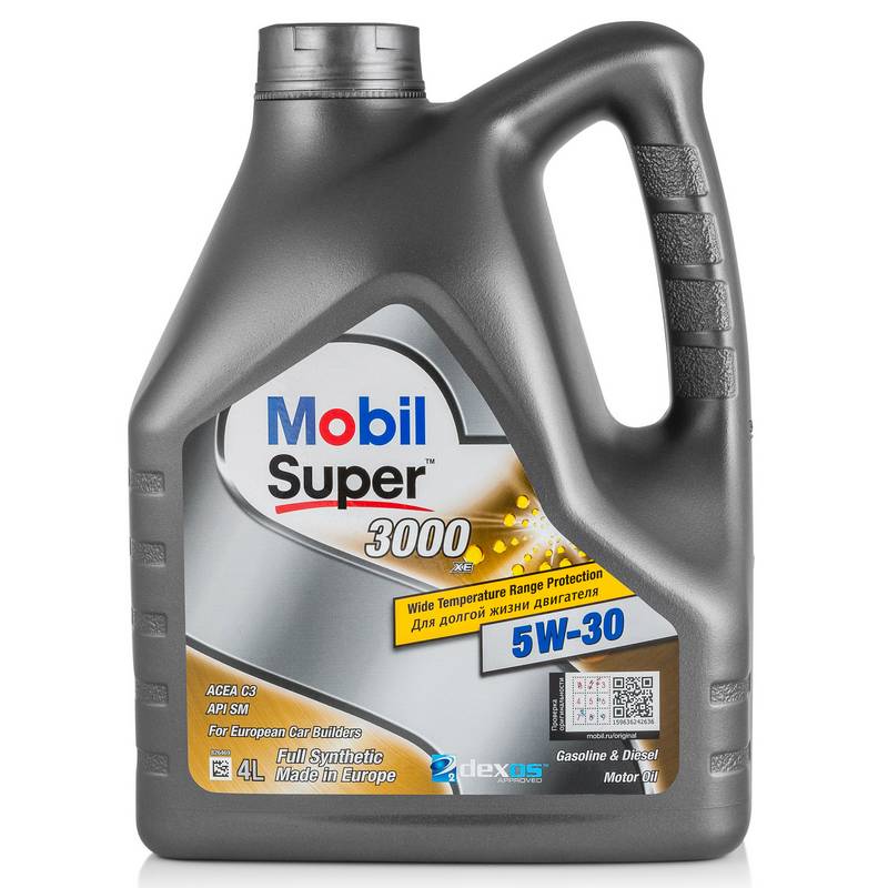 Моторное масло Mobil Super 3000 XE 5W30 4л.