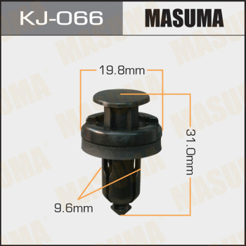 KJ-066 (50) Клипса пластм.крепёжная/K-066