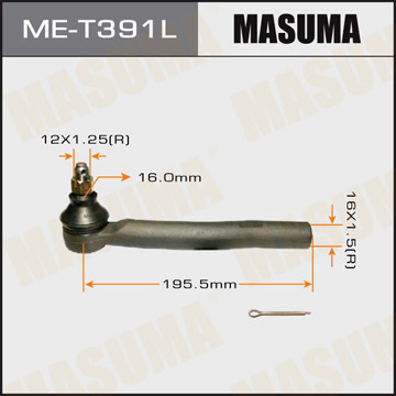 Наконечник релевой MASUMA ME-T391L / CET-182