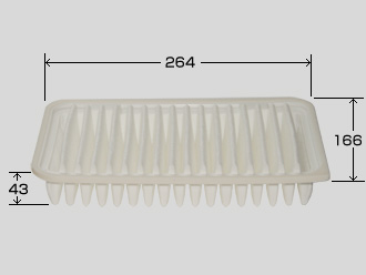 Фильтр воздушный VIC A-978