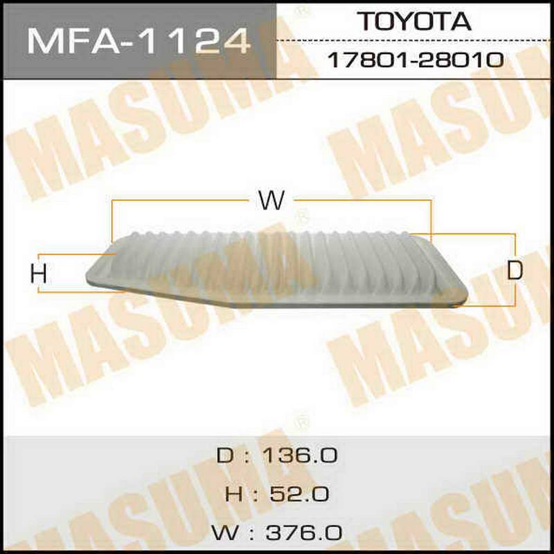 Воздушный фильтр MASUMA MFA-1124