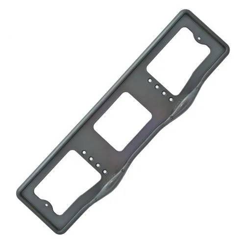 Рамка для номера с подсветкой пластм верхняя закруглённая серая