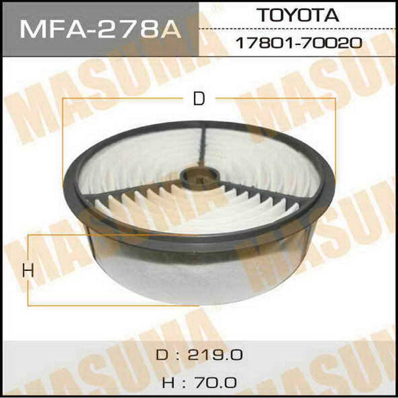 Воздушный фильтр MASUMA MFA-278