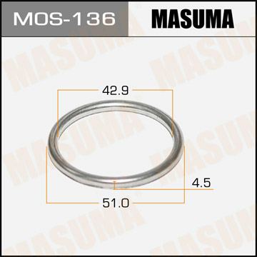 Кольцо уплотнительное глушителя Masuma MOS-136
