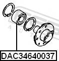 Подшипник ступицы колеса передний прав./лев DAC34640037 Febest