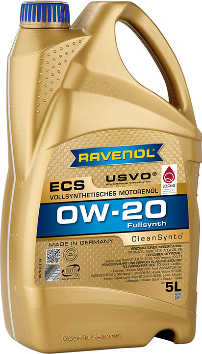 Моторное масло Ravenol ECS 0W20 5л. (4+1)