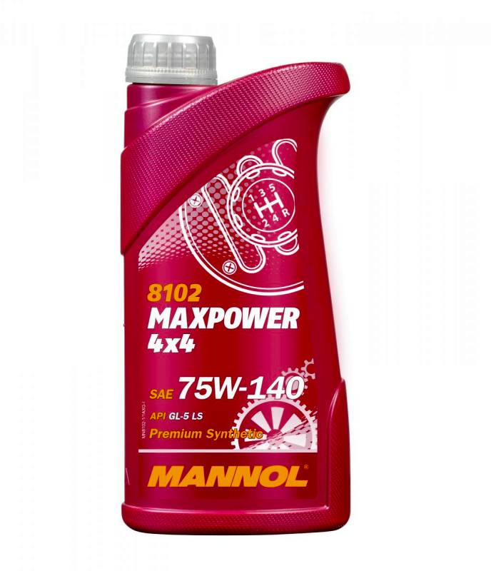 8102 Масло трансмиссионное Mannol MaxPower 4x4 75W140 1л.