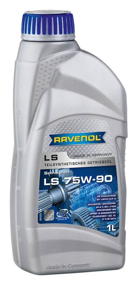 Масло трансмиссионное полусинтетическое Ravenol LS 75W-90, 1л