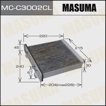 Фильтр салонный MASUMA MC-C3002CL