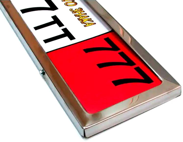 Рамка хром АНТИВАНДАЛ TORINO