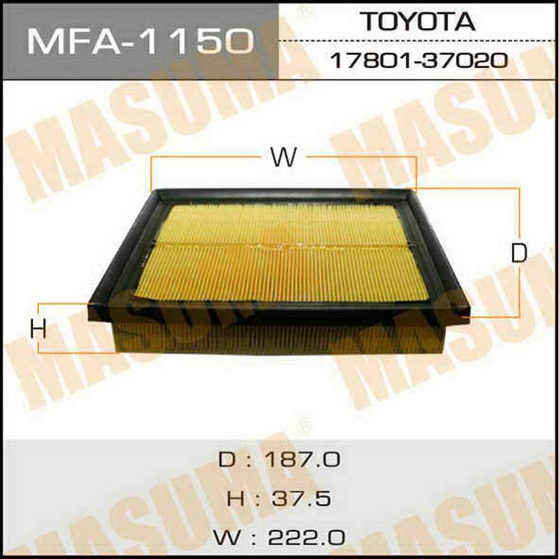 Воздушный фильтр MASUMA MFA-1150