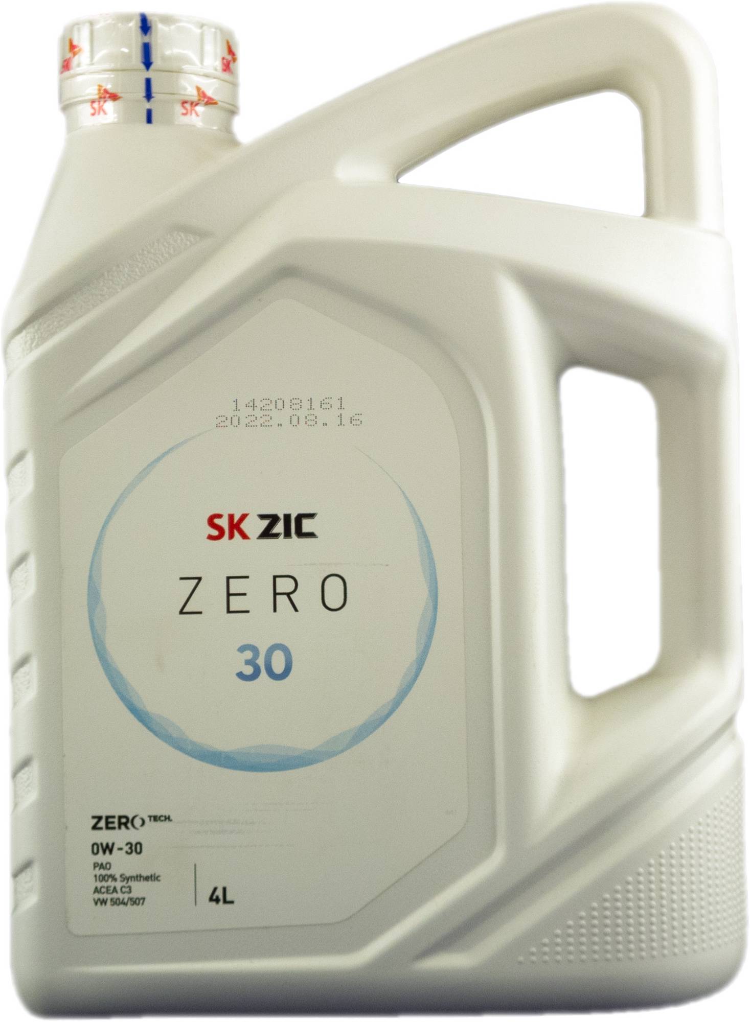 Моторное масло ZIC ZERO 30 0W30 4л