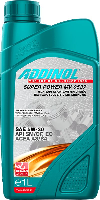 Масло моторное ADDINOL Super Power MV 5W-30 SM/CF синтетическое 1л