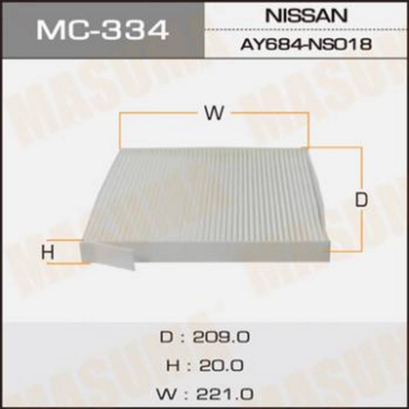 Фильтр салонный MASUMA MC-334