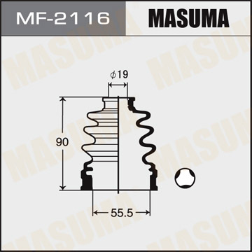 Пыльник привода Masuma MF-2116