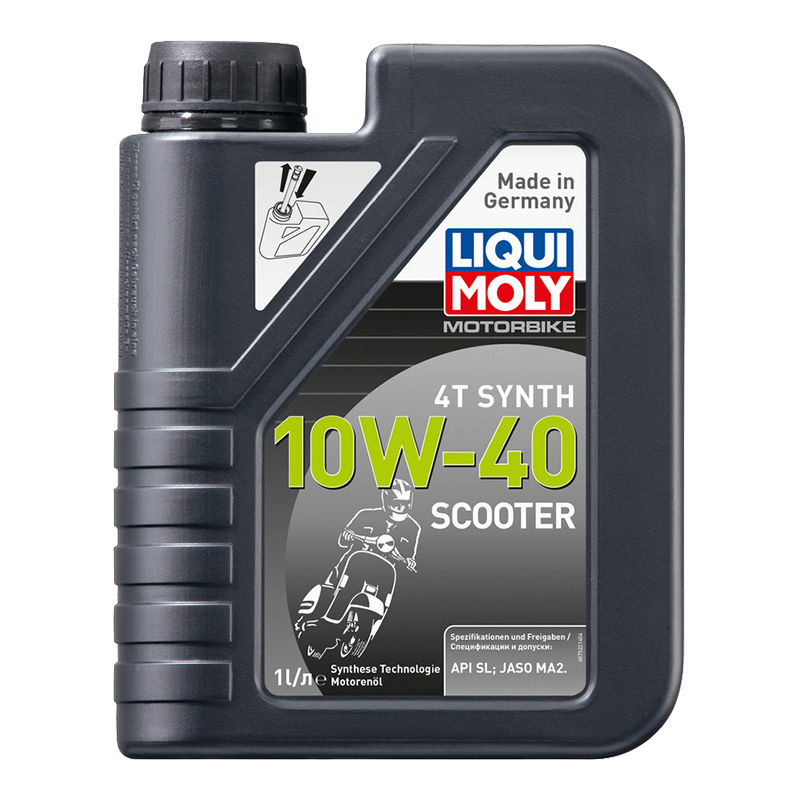Масло моторное 7522 Liqui Moly Motorbike 4T Synth Scooter 10w40 1л