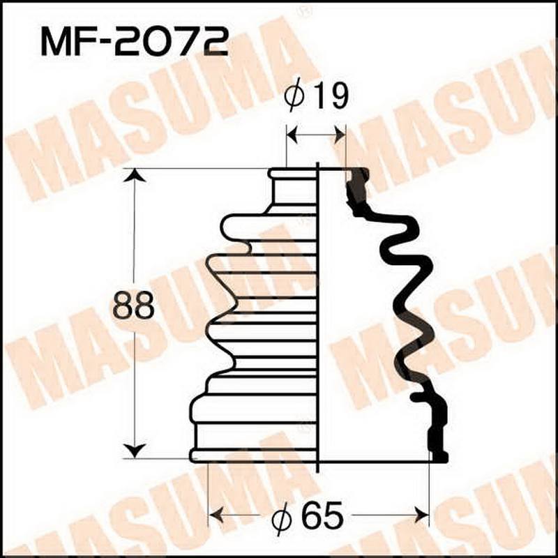 Пыльник привода Masuma MF-2072 MF-2017