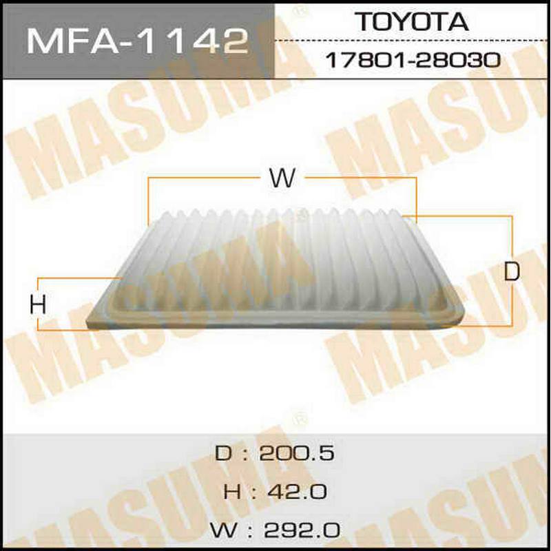 Воздушный фильтр MASUMA MFA-1142