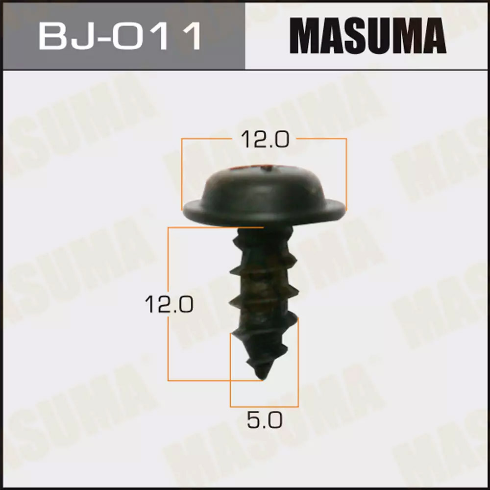 Саморез MASUMA 5x12мм, набор 15шт, BJ-011