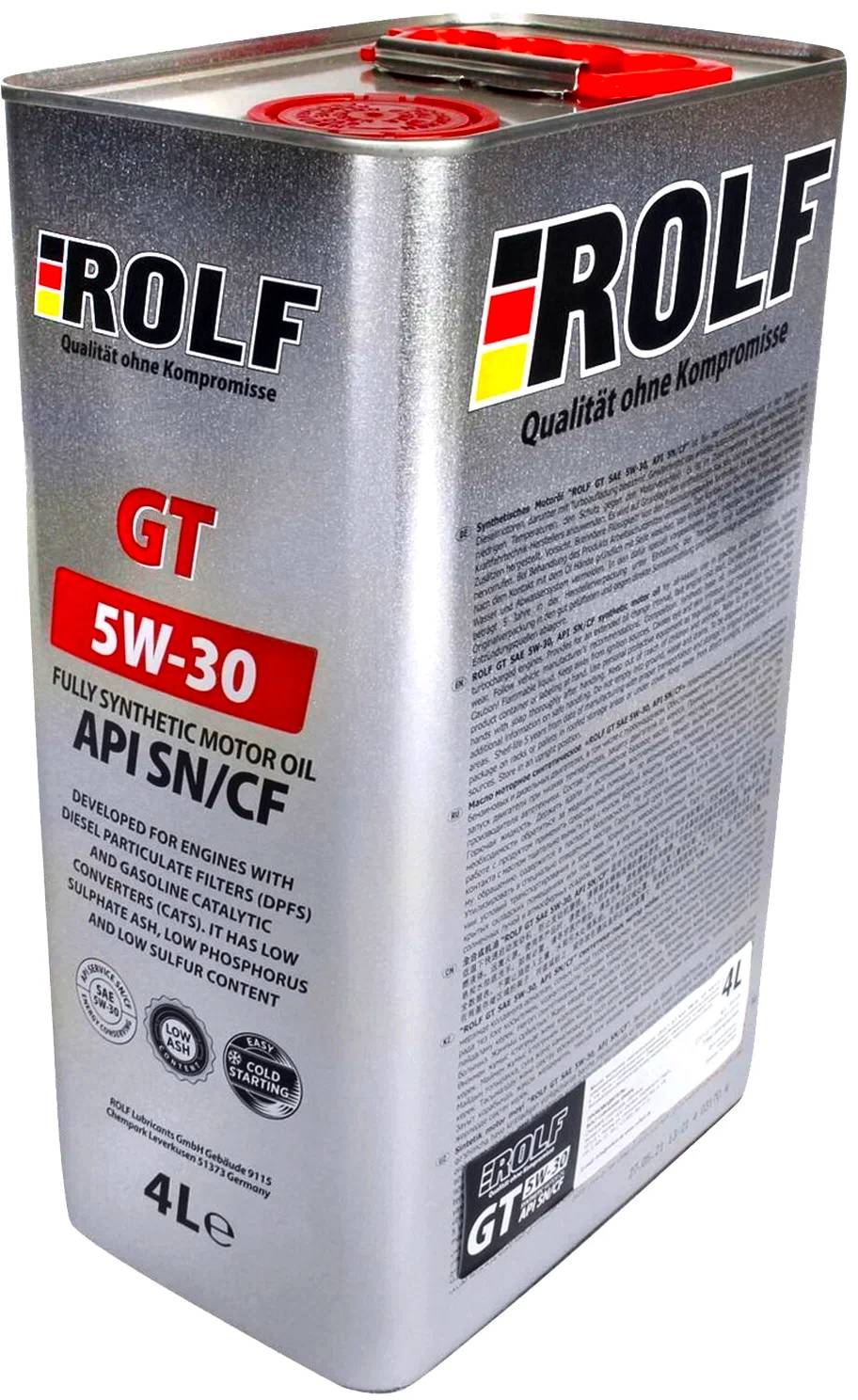 Масло моторное ROLF GT 5W-30 SN/CF 4л..