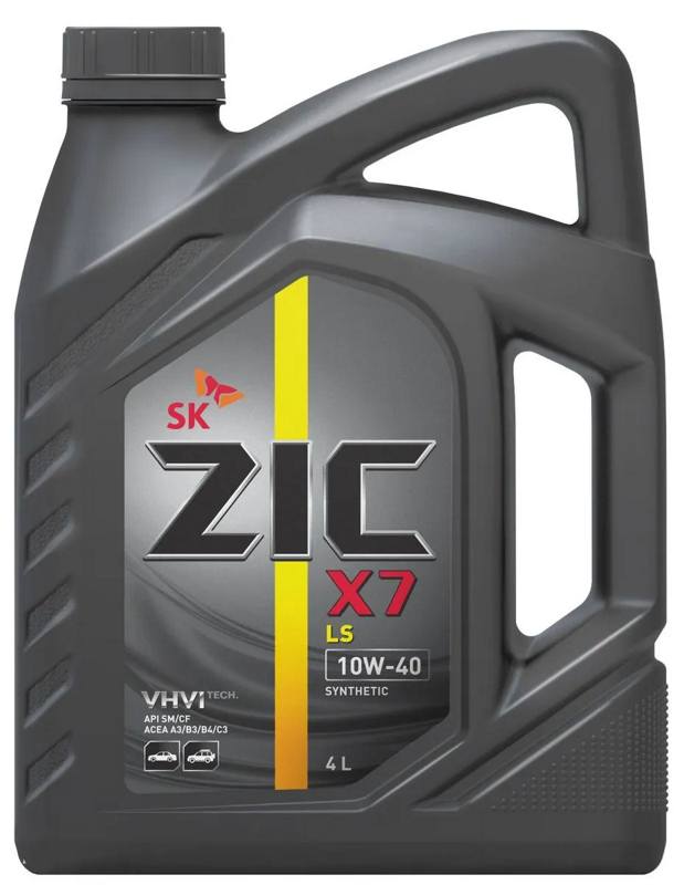 Масло моторное синтетическое "ZIC X7 LS 10W-40" SN/CF, 4л