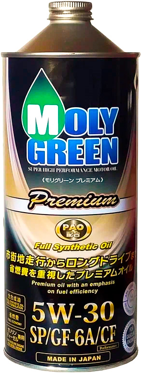 Моторное масло MOLY GREEN Premium 5w30 SP/GF-6A 1л