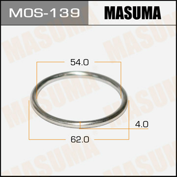 Кольцо уплотнительное глушителя Masuma MOS-139