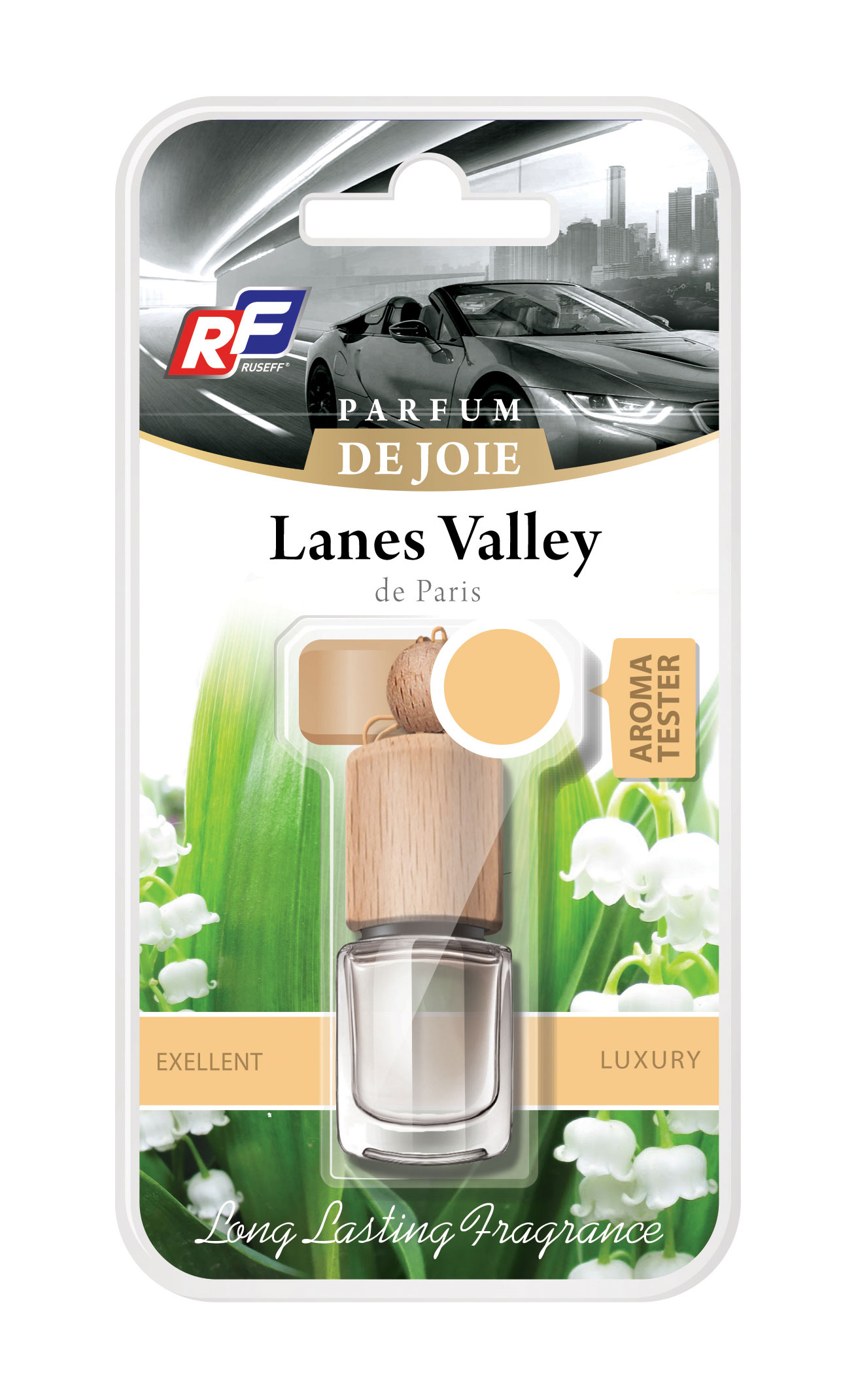 Ароматизатор подвесной жидкостный RUSEFF PARFUM DE JOIE Lanes Valley (0, 005л)