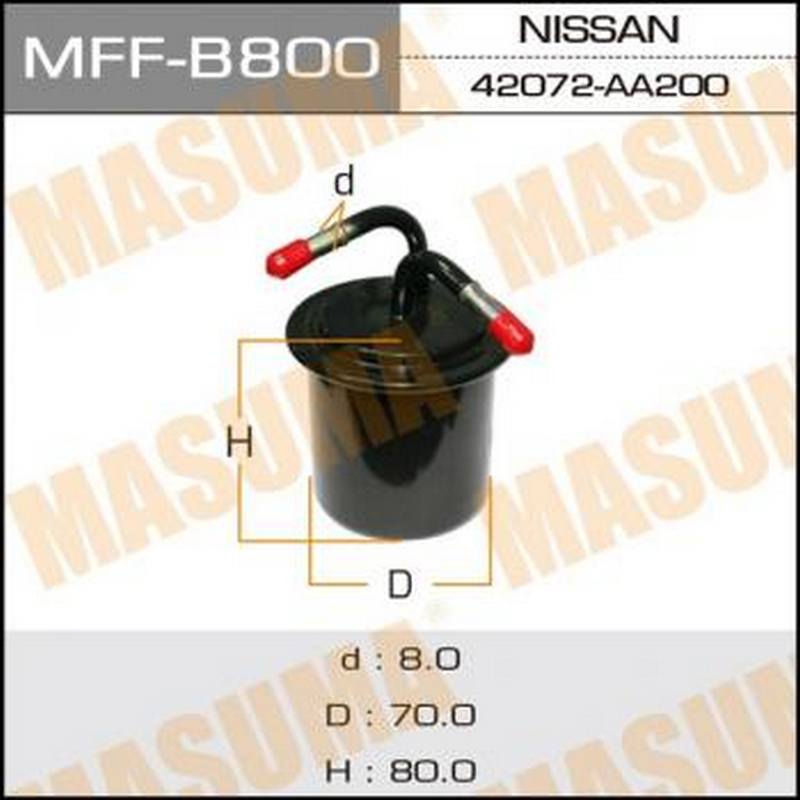 Фильтр топливный MASUMA MFF-B800 / LF-813 / WK711 Фильтр топливный
