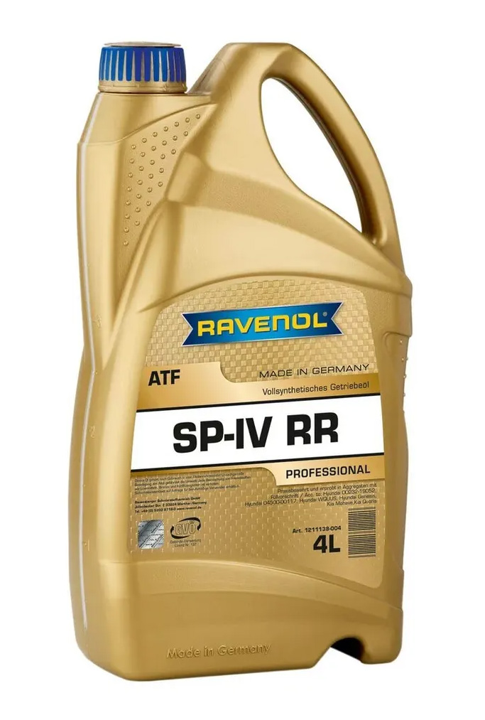 Масло трансмиссионное RAVENOL ATF SP-IV RR Fluid 4л.