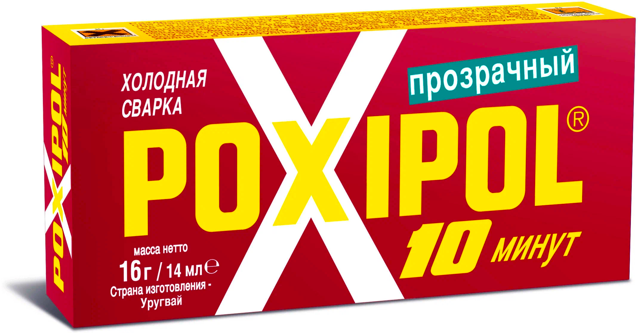 Клей-холодная сварка Poxipol прозрачный, 14 мл