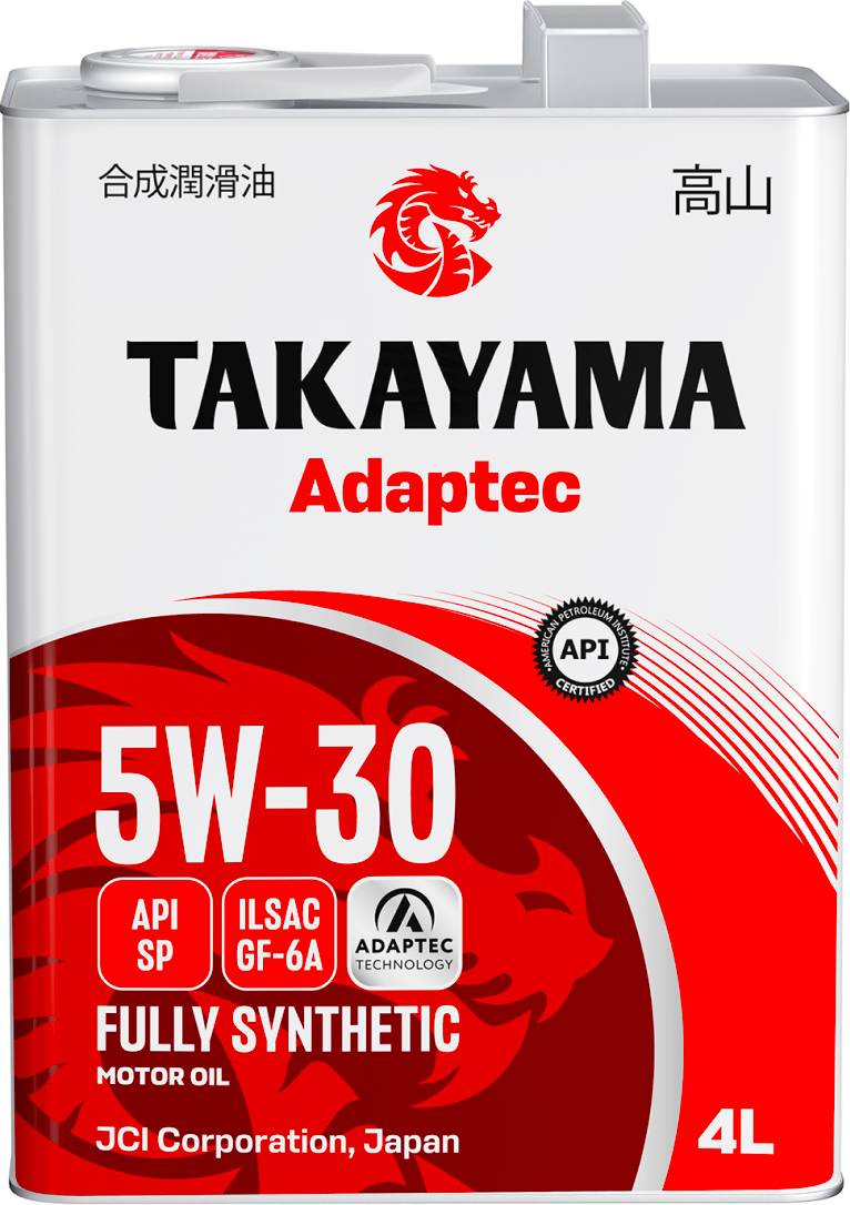 Масло моторное TAKAYAMA  Adaptec 5W30 SP / GF-6A, синтетика, 4л жесть