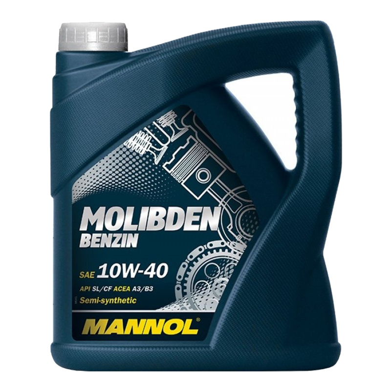 Моторное масло MANNOL Molibden Benzin 10w40 4л.