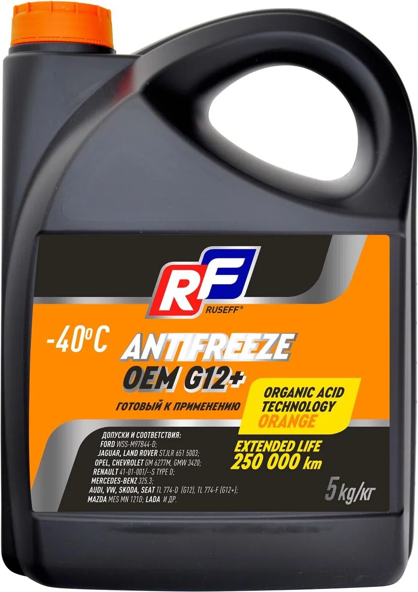RUSEFF Антифриз ANTIFREEZE OEM G12+ 40 (5кг)