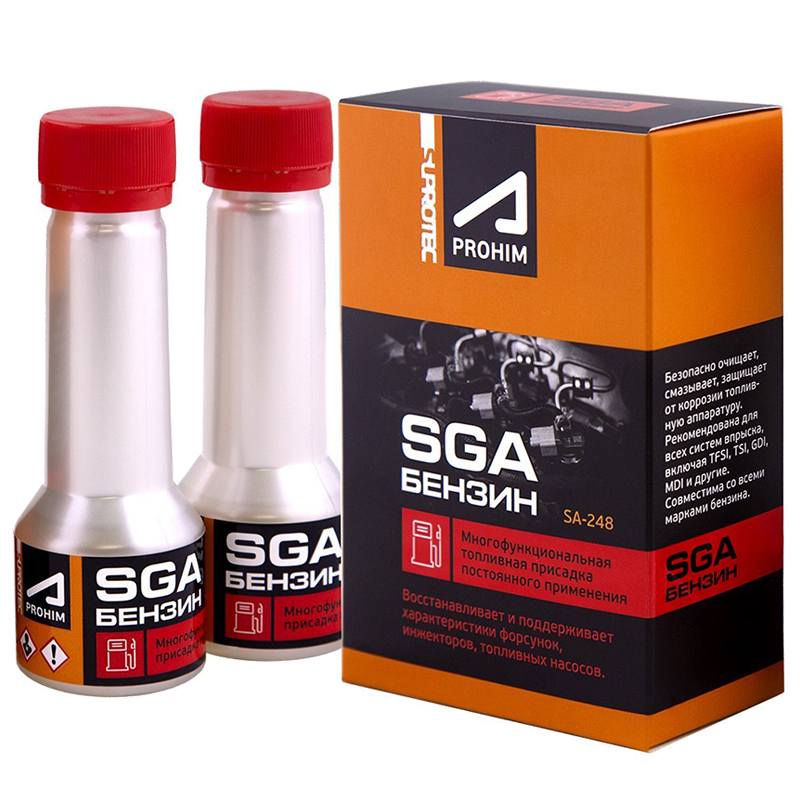 Многофункциональная присадка к бензину СУПРОТЕК SGA 2*50 мл.