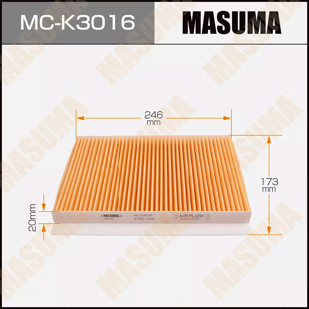 Фильтр салонный Masuma MC-K3016