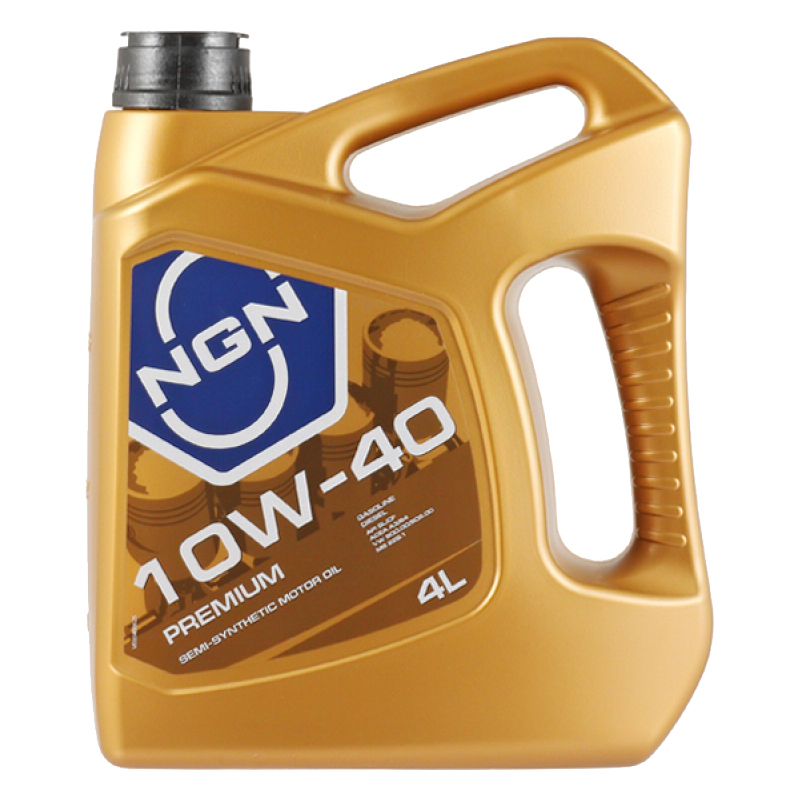 Масло моторное NGN Premium 10W40 SL/CF 4л полусинтетика
