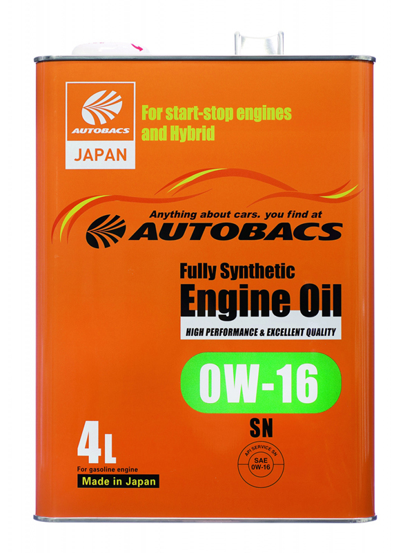 Моторное масло AUTOBACS ENGINE OIL FS 0W16 SN 4л.