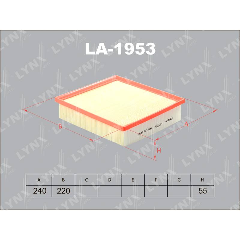 Фильтр воздушный LYNX LA-1953 / A-1033