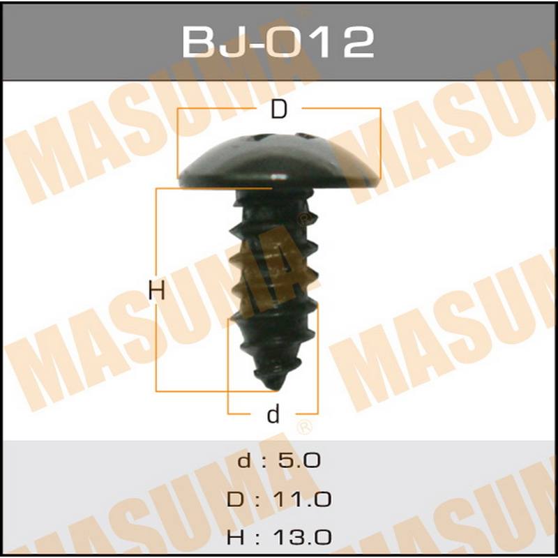 Крепеж саморез D5*L13 уп. 15шт MASUMA BJ-012