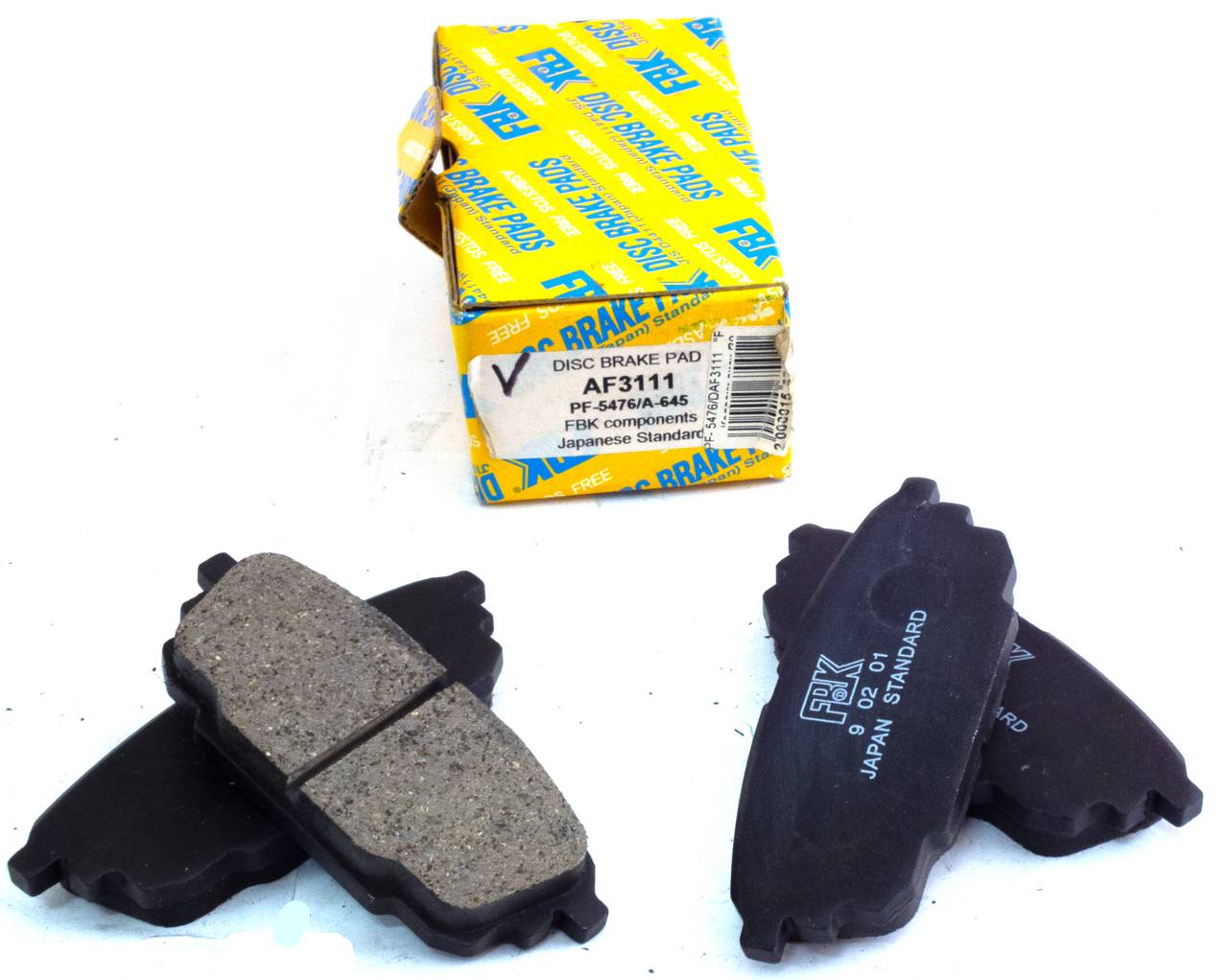 Тормозные колодки дисковые задние FBK FD3111