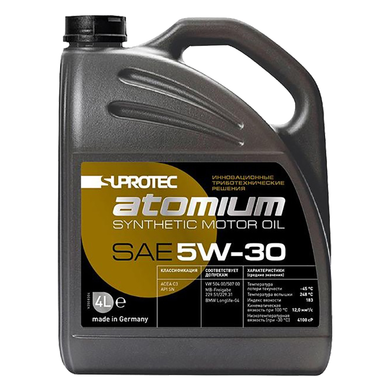 Масло моторное Suprotec Atomium 5W30 4L
