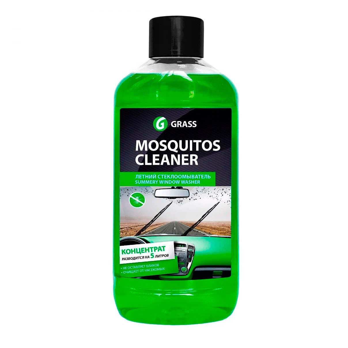 Концентрат летнего стеклоомывателя GRASS " Mosquitos Cleaner " 1000 мл. 110103