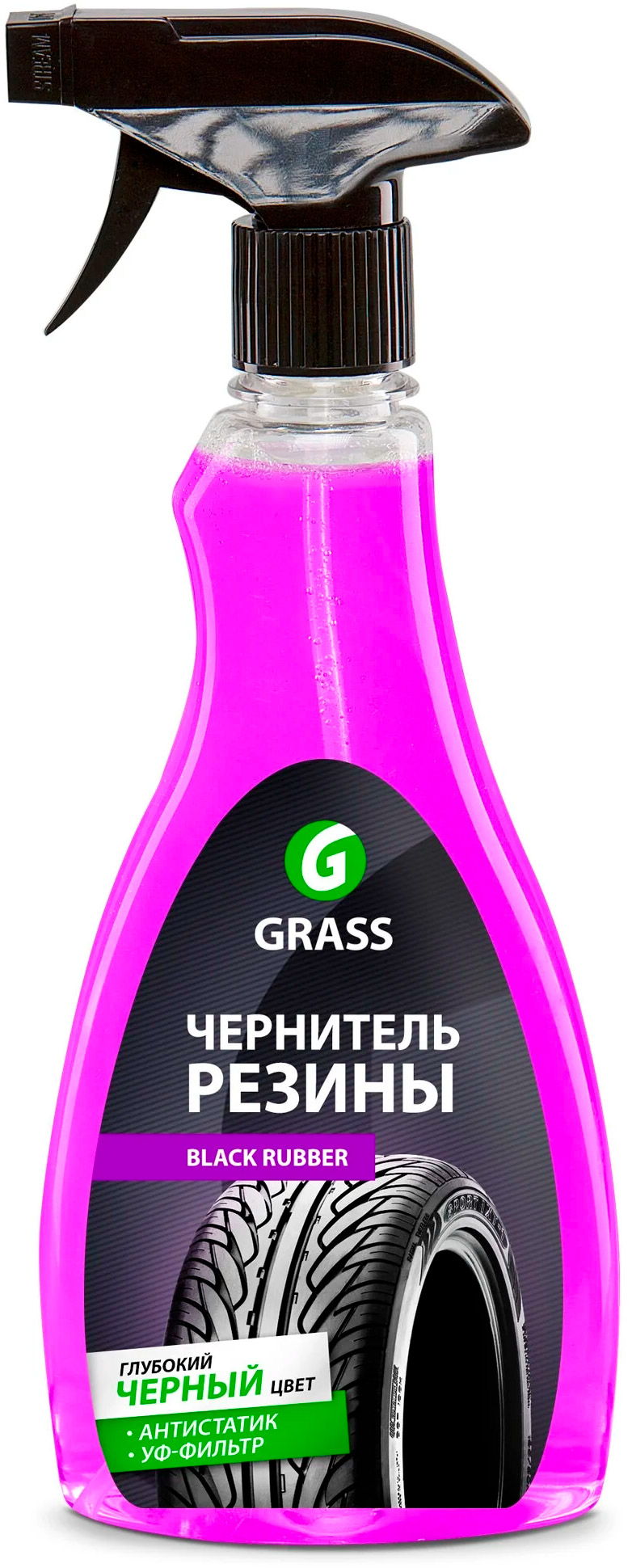 Полироль для шин GRASS " Black rubber " 500 мл. 121105