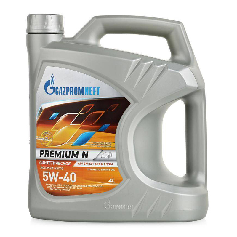 Моторное масло GAZPROMNEFT Premium N 5W40 синтетика 4л